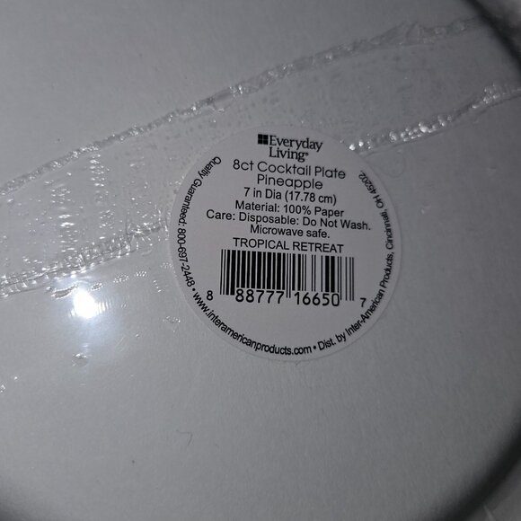 NEW 3 Pkgs Summer Paper Plates Lot Pineapple Popsicles Stars 4th July Picnic - Picture 10 of 11